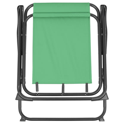 Green Folding Metal Beach Chair