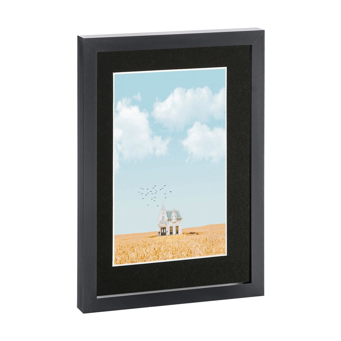 Black A4 Photo Frame with Black A5 Mount