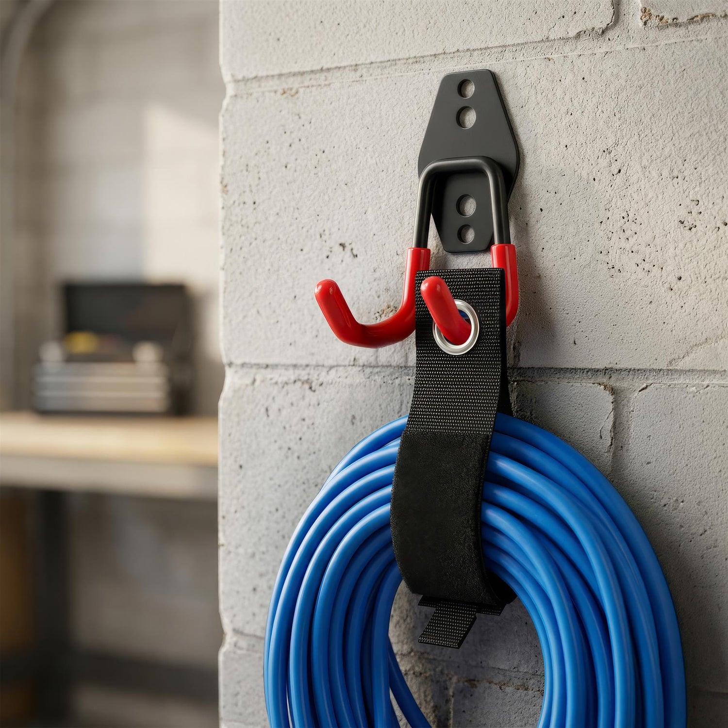 12 Piece Garage Hook Set - 5 Sizes - Black/Orange