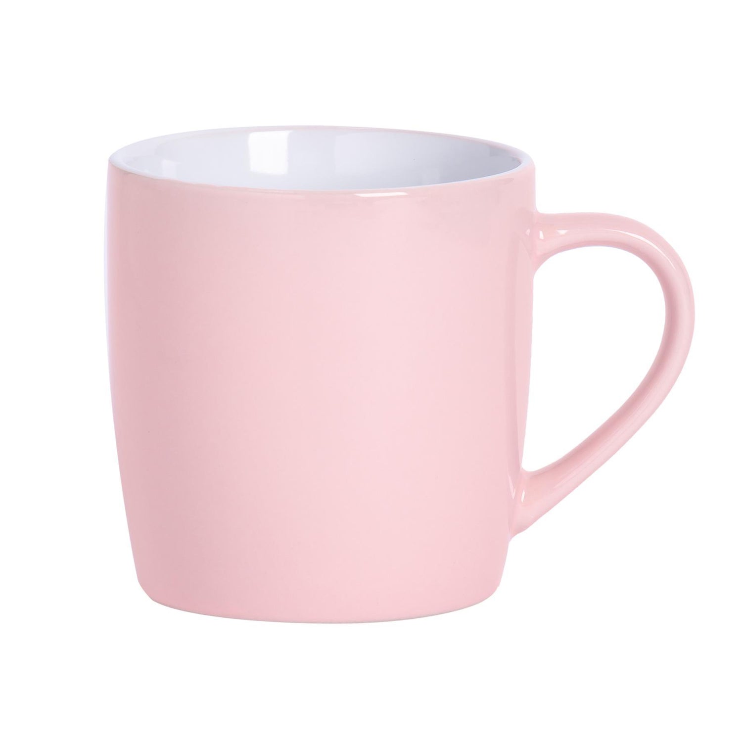 350ml Pink Coloured Coffee Mugs - Pack of Six