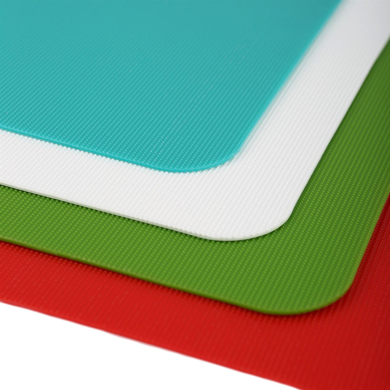 4pc Chopping Board Set - 29cm x 19cm - Multicolour - By Excellent Houseware