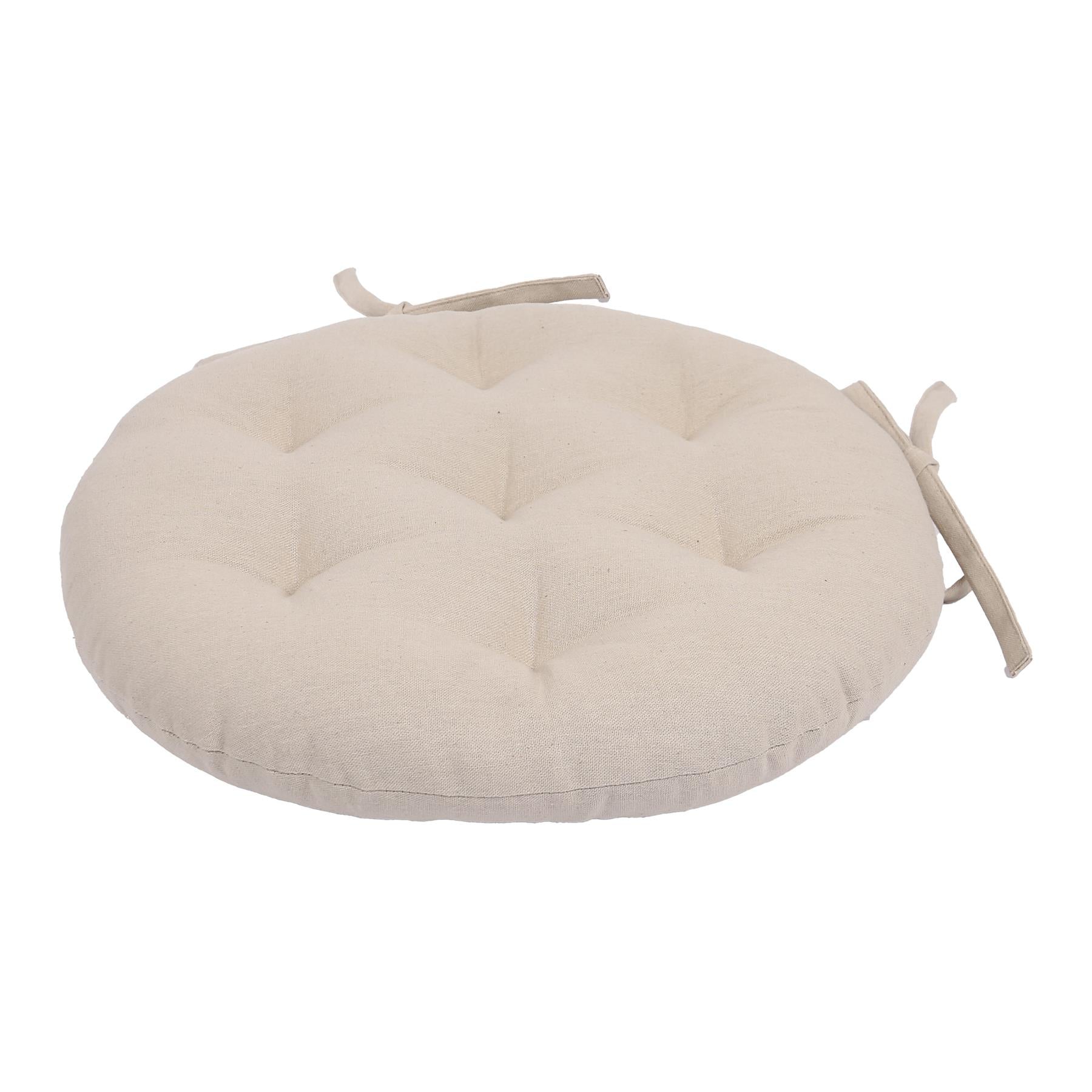 Round Seat Pad - 40 x 40cm - Natural