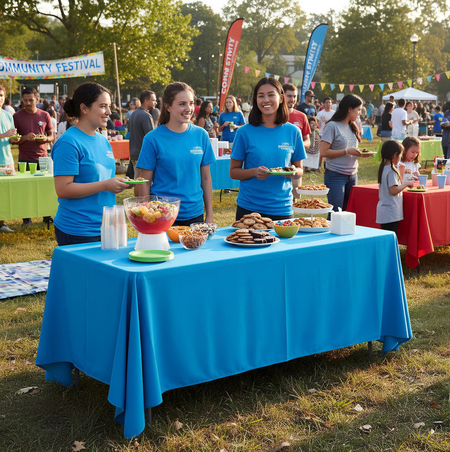 6ft Black Folding Trestle Table – Durable 180cm Plastic Table for Events &amp; Catering