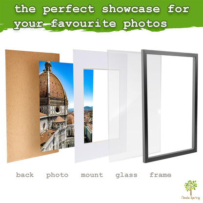 A3 (12" x 17") Photo Frames with A4 Mounts - Black - Pack of 3