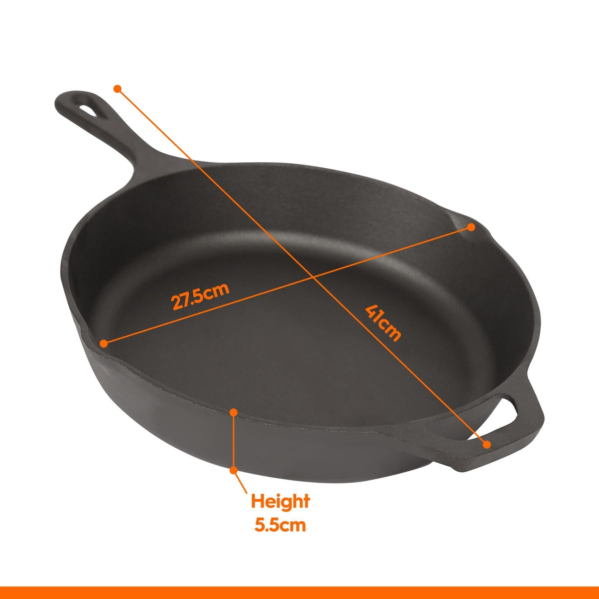 Cast Iron Frying Pan - 10"