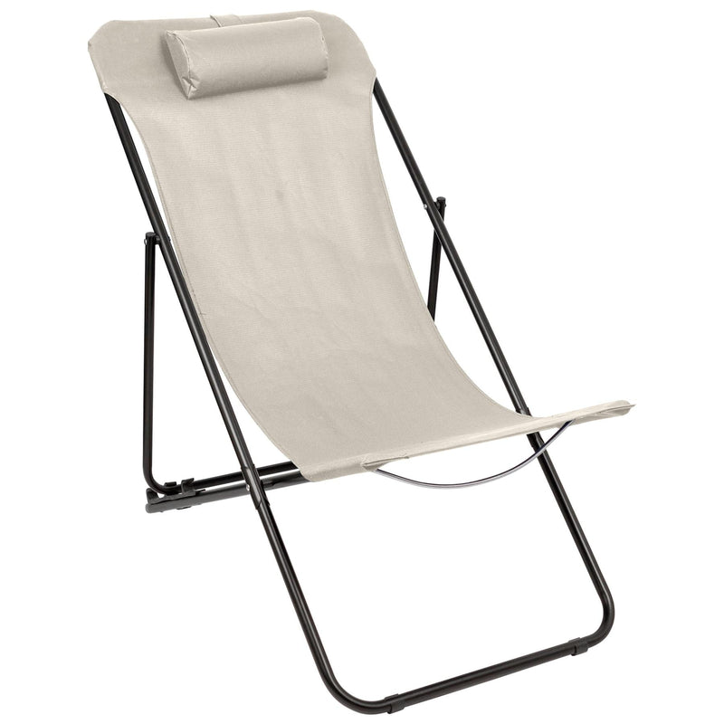Folding Metal Deck Chair - By Harbour Housewares