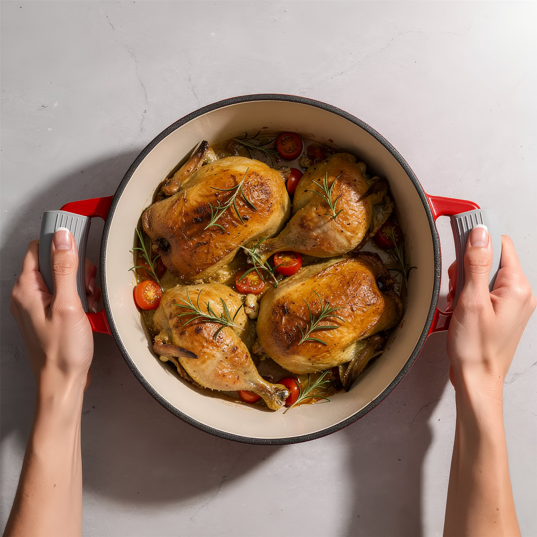 Silicone Pot Handle Covers - Grey - Pack of 2