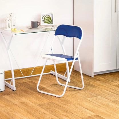 Blue Wave Padded Folding Chair