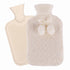 Hot Water Bottle with Knitted Cover - 1.8L - Cream/Cream