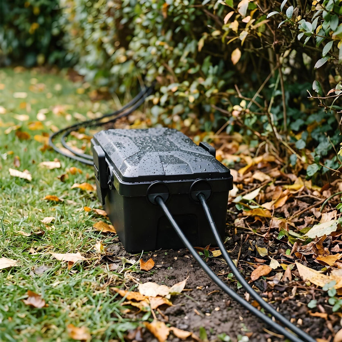 Weatherproof Outdoor Electrical Box - Small - Black