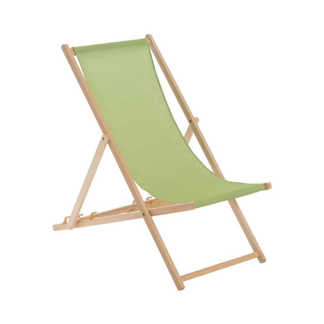 Lime Folding Wooden Deck Chair