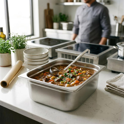 Stainless Steel Gastronorm Container - 1/2 200mm - 11L