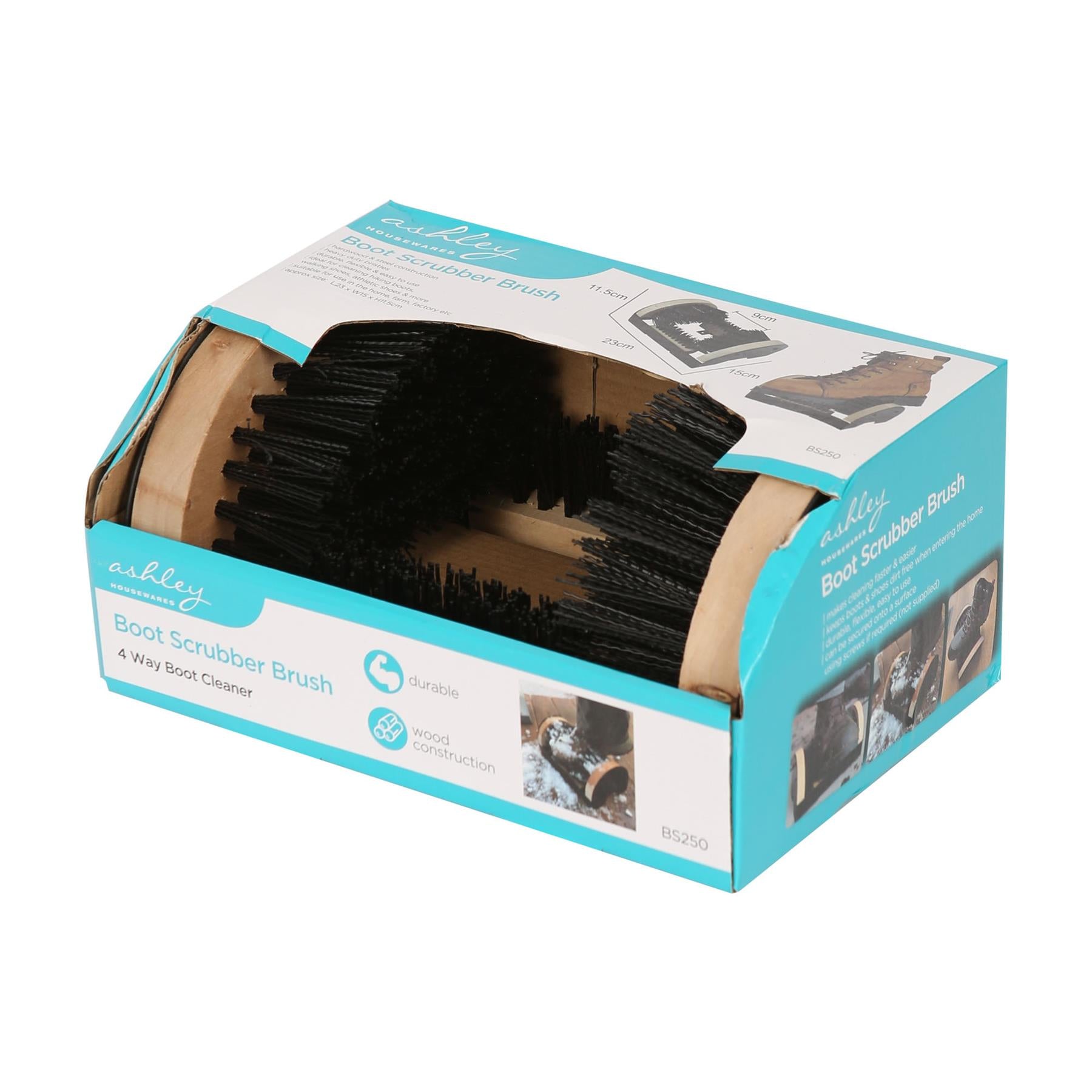 Wooden Boot Scraper Brush - 23cm