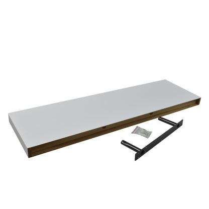 100cm White Modern Floating Shelf