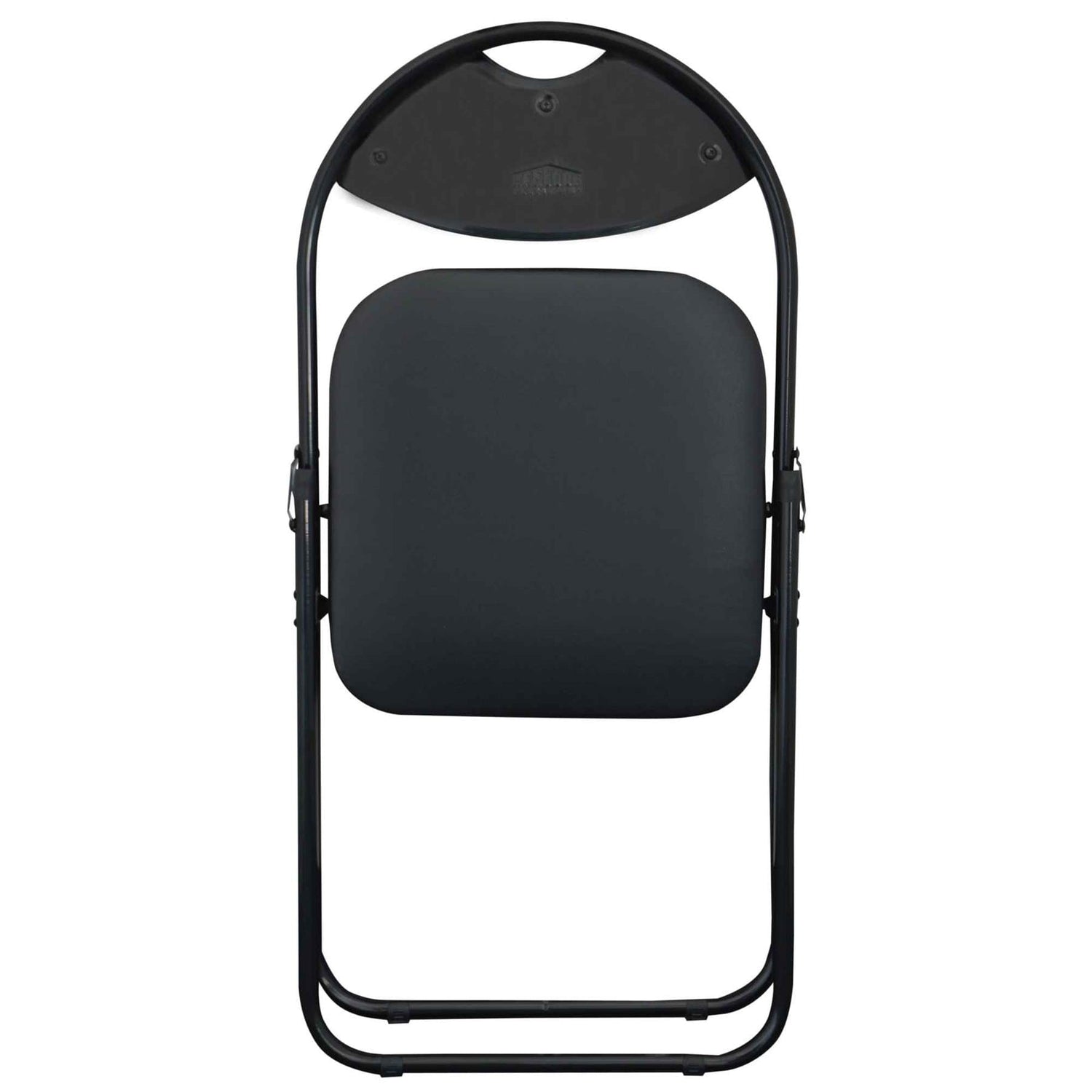 Black Curved Black Framed Padded Folding Chair - Pack of Six