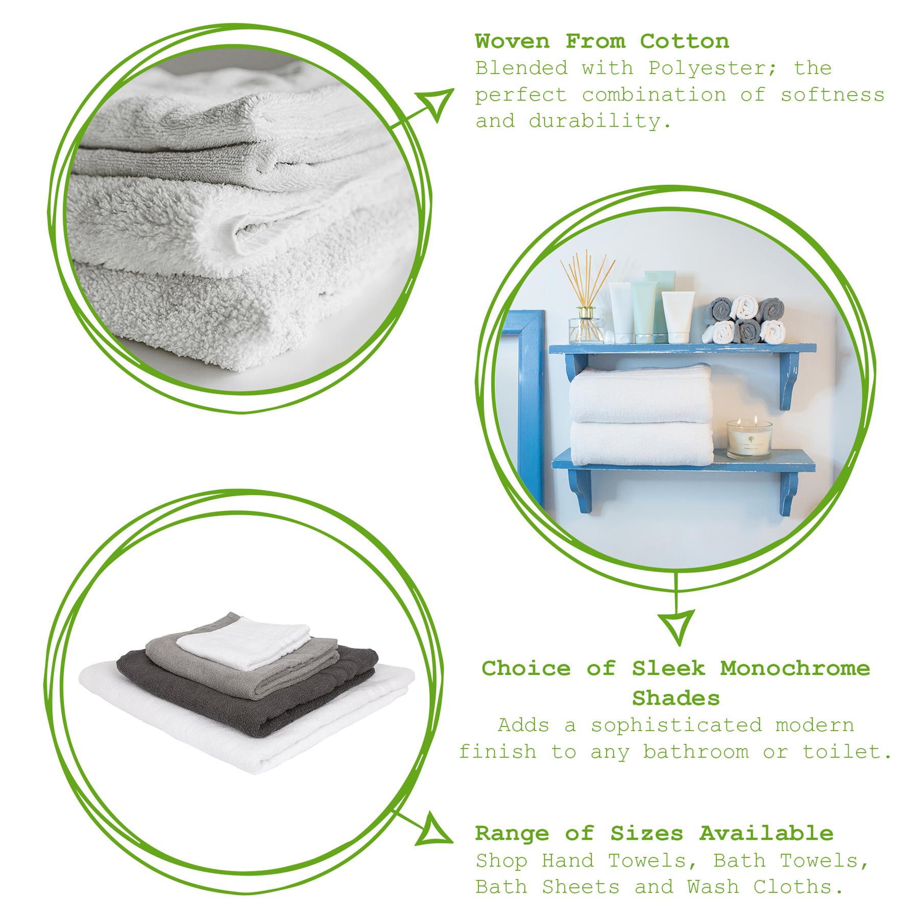 6pc Cotton Super Bath Towel &amp; Towels Set