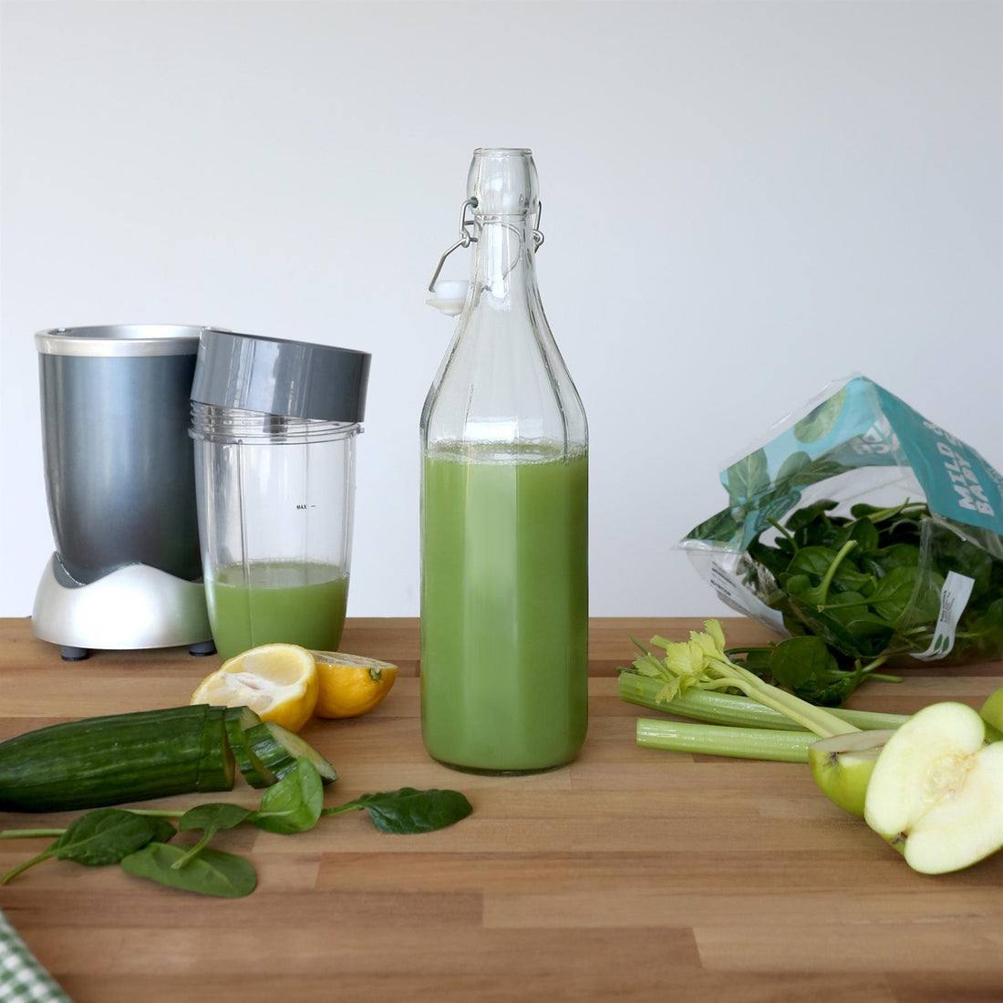 1.1L Glass Bottle with Swing Top