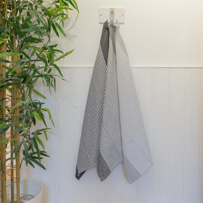 Pinstripe 70cm x 50cm Cotton Tea Towel - By Nicola Spring