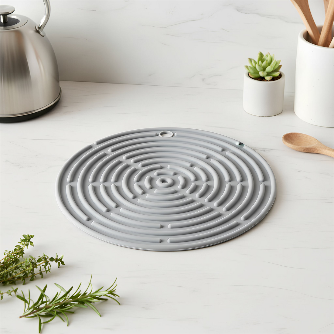 Silicone Trivet - 18cm - Grey