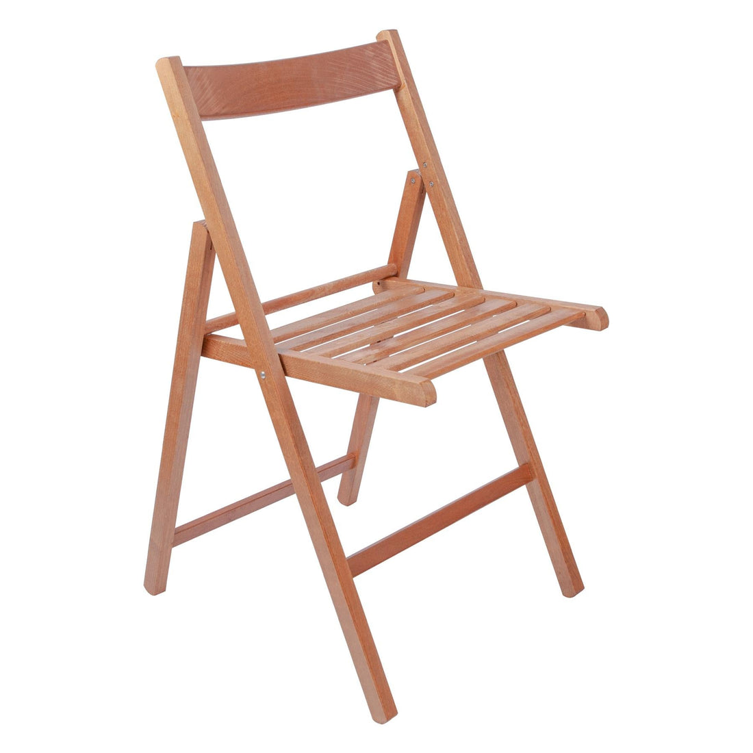 Brown Beech Wood Folding Chair
