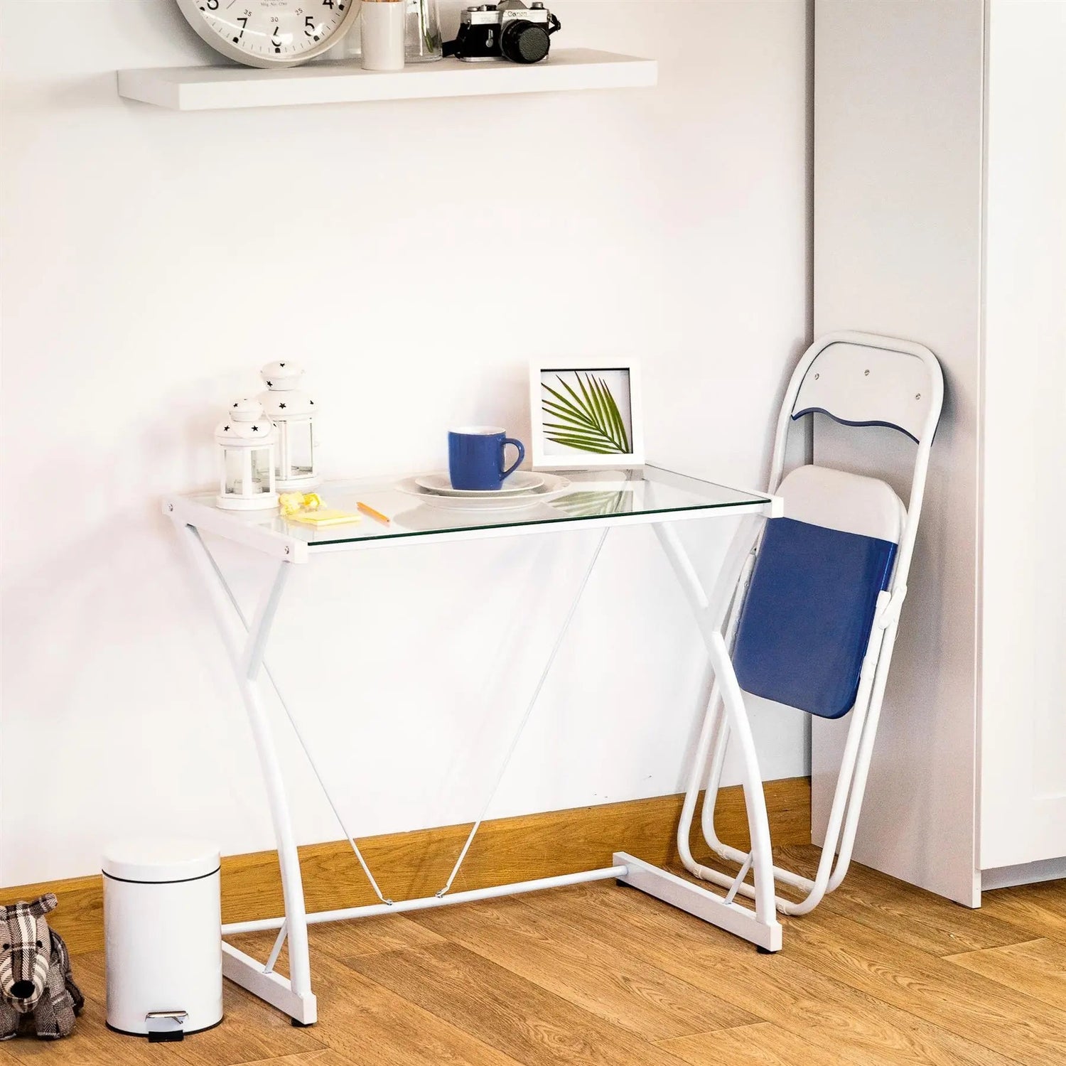 Blue Wave Padded Folding Chair