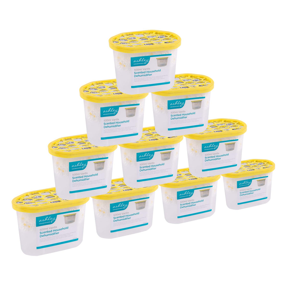 500ml Vanilla Scented Interior Dehumidifier - Pack of 10