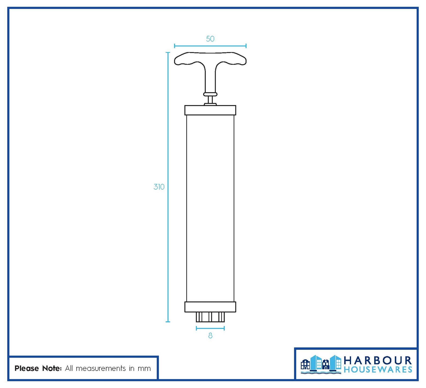 Vacuum Storage Bag Hand Pump - 30cm - White