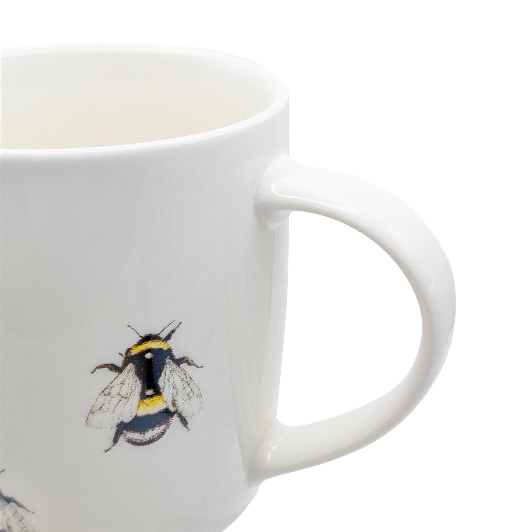 350ml Multi Bee Simply Home Stoneware Mugs - Pack of Six