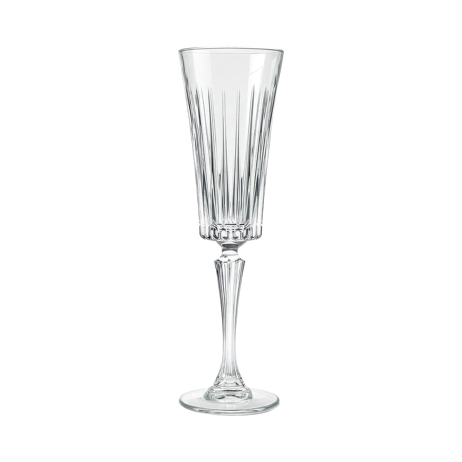 210ml Timeless Crystal Glass Champagne Flutes - Pack of Six