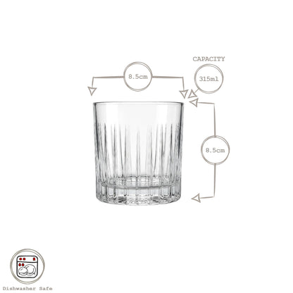 315ml Timeless Crystal Whisky Glasses - Pack of Six