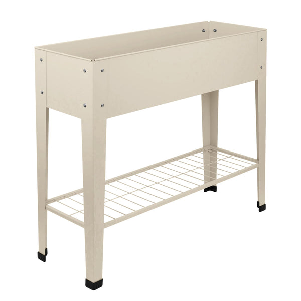Elevated Raised Garden Bed with Legs & Storage Shelf - By Harbour