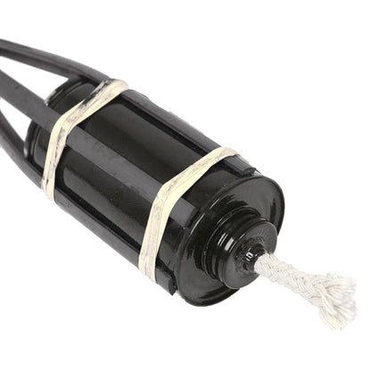 Black Bamboo 60cm Garden Fire Torches - Pack of Six
