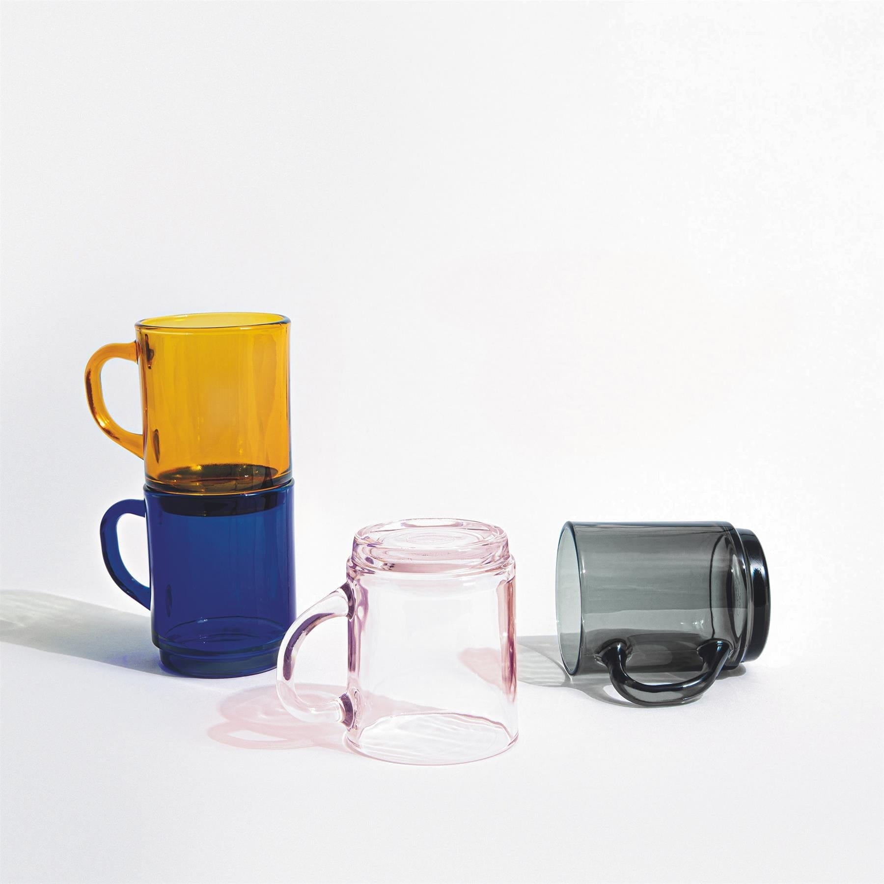 260ml Pink Versailles Coffee Glasses - Pack of Six