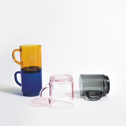 260ml Pink Versailles Coffee Glasses - Pack of Six