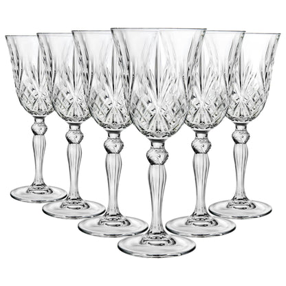 210ml Melodia White Wine Glasses - Pack of 12 - By RCR Crystal
