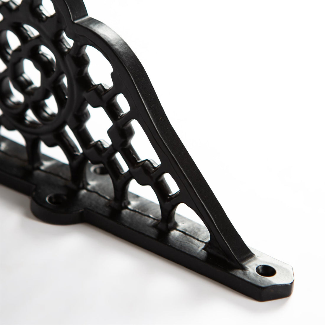 Black 155mm Honeycomb Iron Shelf Bracket