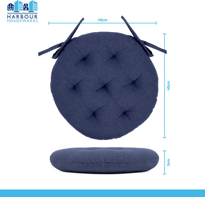 Round Seat Pad - 40 x 40cm - Grey