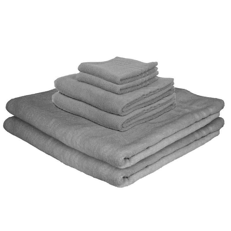 6pc 160cm x 90cm Cotton Towels Set - By Nicola Spring