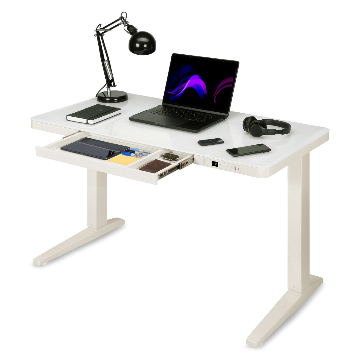 Height Adjustable Desk (Glass Top / Digital Desk)