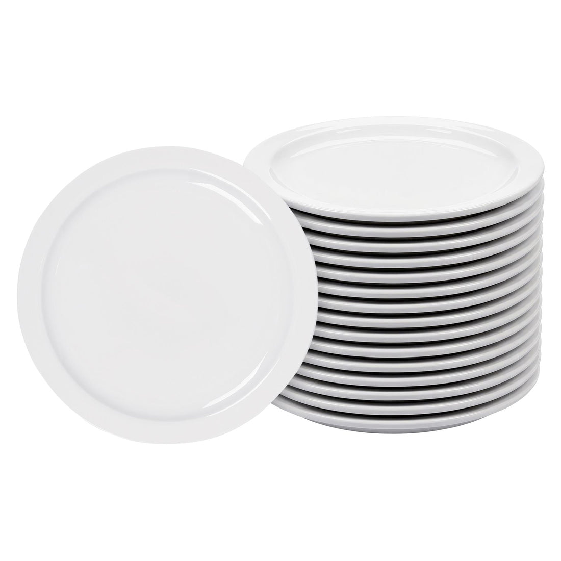 Classic White Buffet Dinner Plates - 23cm - Pack of 24