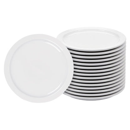 Classic White Buffet Dinner Plates - 23cm - Pack of 24