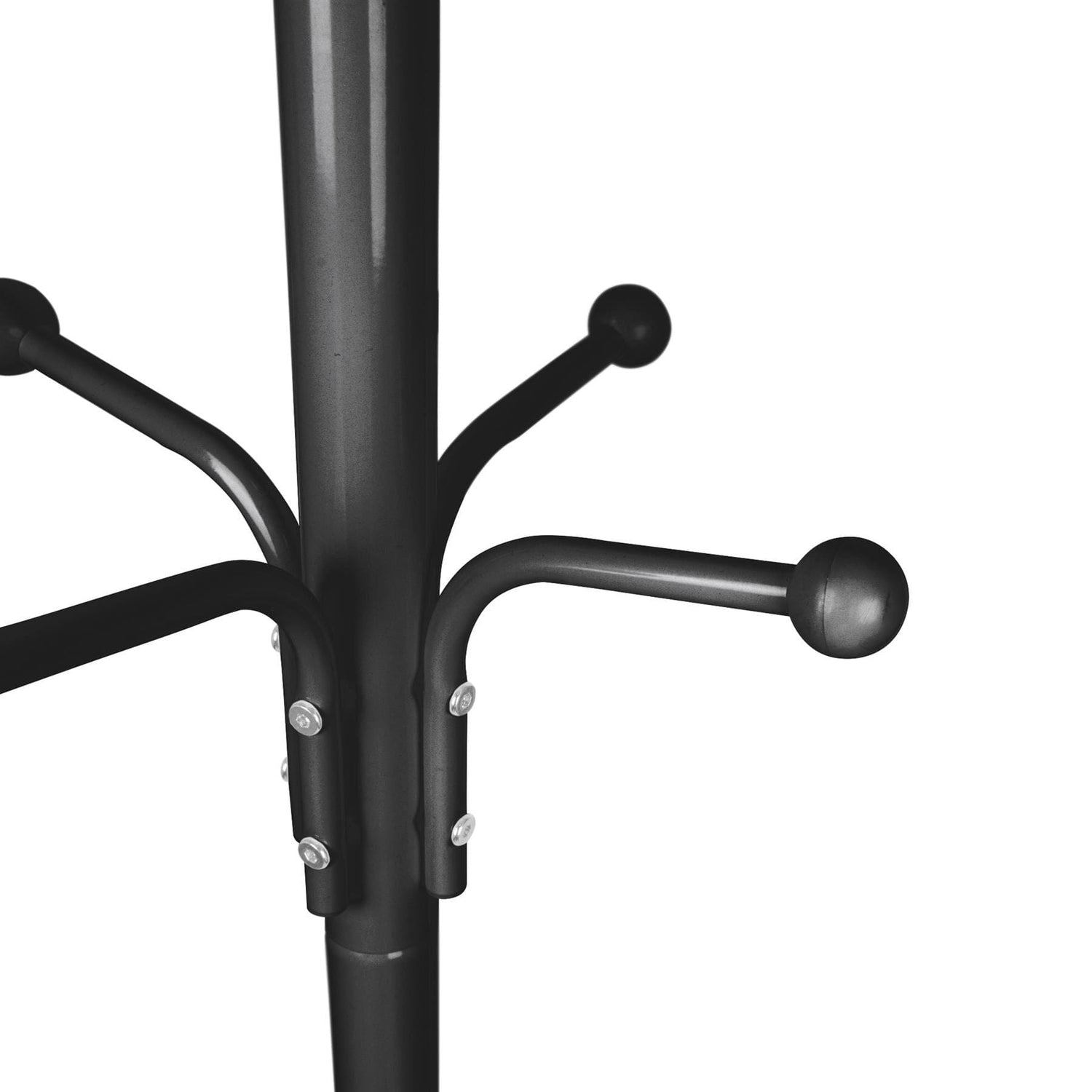 Black Free-Standing Steel Coat Rack