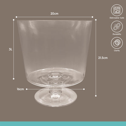3L Glass Trifle Bowl