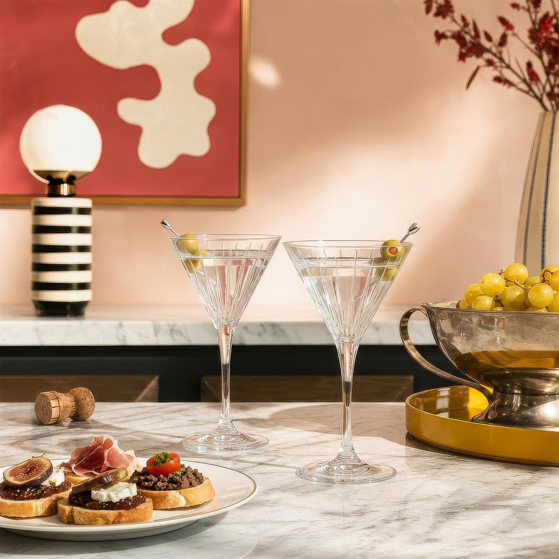 210ml Timeless Crystal Martini Glasses - Pack of Six