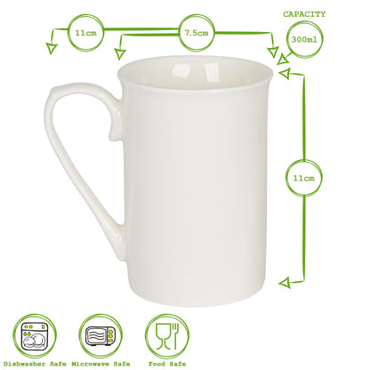 10th Anniversary New Bone China Mug Set - 300ml