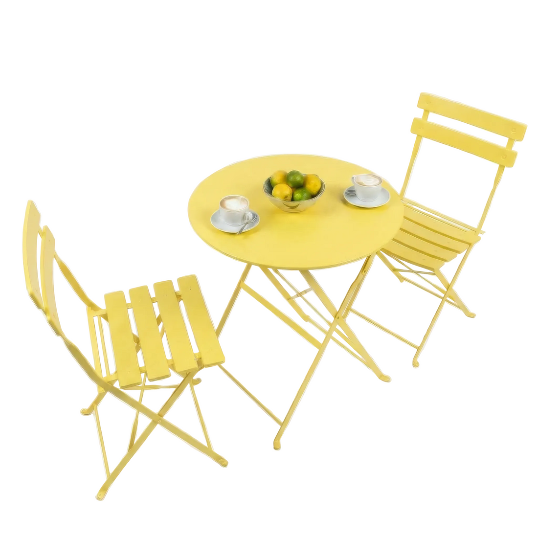 Yellow Two-Seater Round Bistro Set