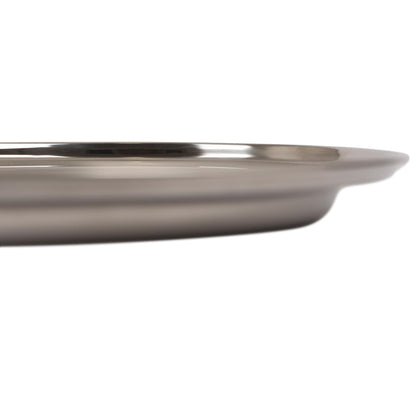 Oval Stainless Steel Serving Tray - 22 x 16.5cm