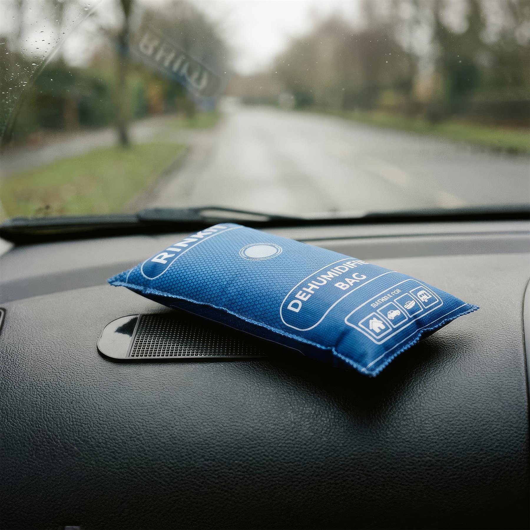 Reusable Car Dehumidifier Bags - 1kg - Navy - Pack of 2