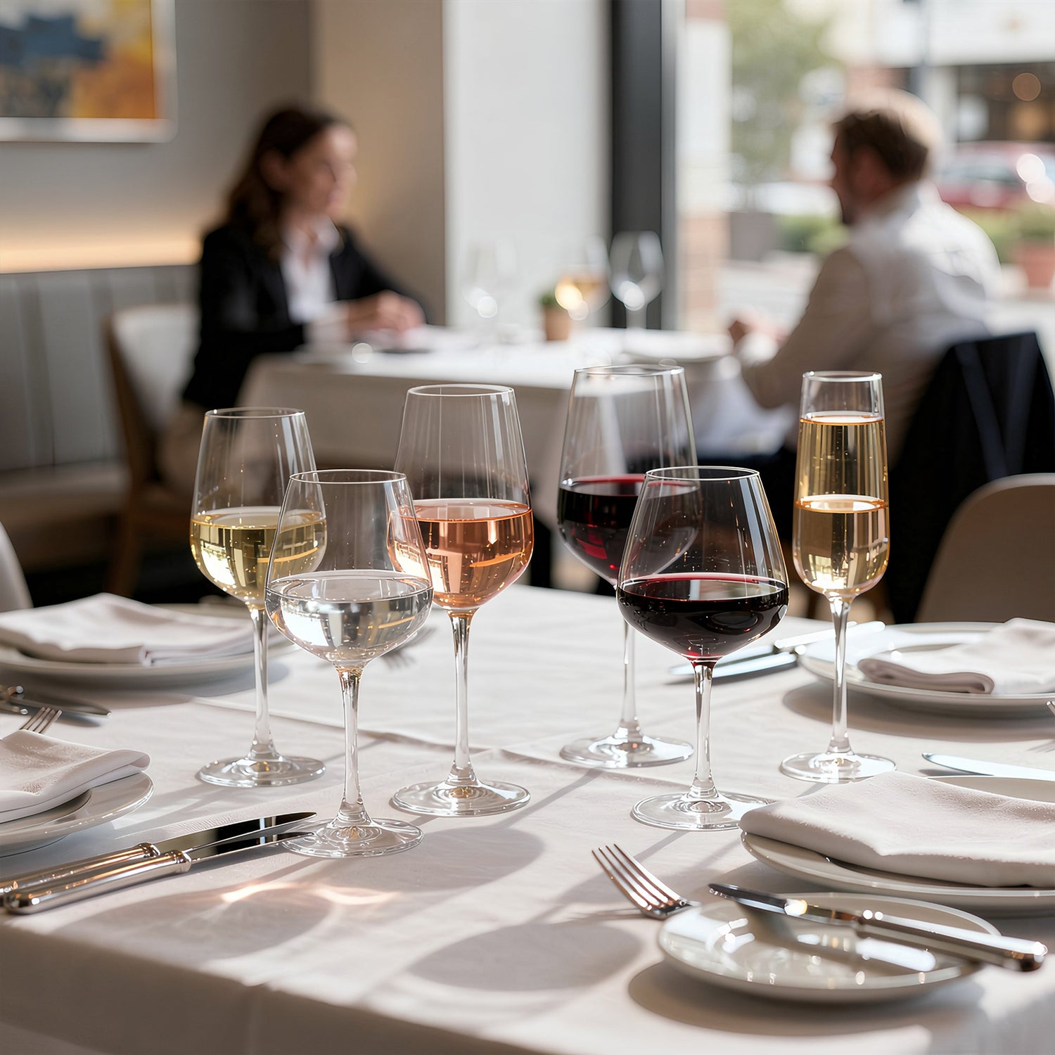 500ml Knightsbridge Crystal White Wine Glasses - Pack of 6