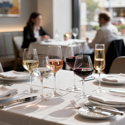 500ml Knightsbridge Crystal White Wine Glasses - Pack of 6